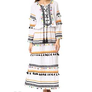 DODO BAR OR Yehoray Lace Maxi Dress size small